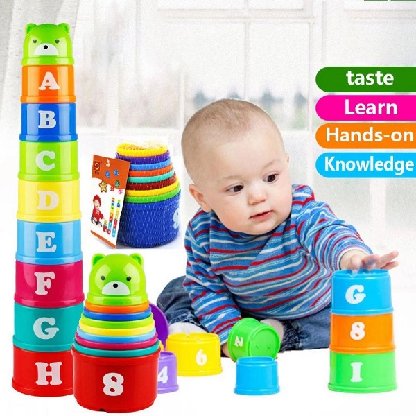 Baby Educational Stacking Cups with Number Letter